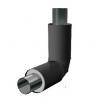 Отвод ППУ-ПЭ 76*4/160  ст. 09Г2С ГОСТ 17375-2001 с ОДК (ТИП-II)