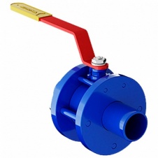 Кран фланцевый шаровый надземный ду 250 ру 6.3 МПа ручной с редуктором,с удлиненным штоком, строител